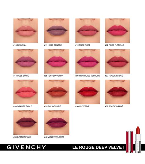 batom givenchy le rouge deep velvet|givenchy le rouge matte.